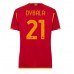 AS Roma Paulo Dybala #21 Hjemmedrakt Dame 2023-24 Korte ermer